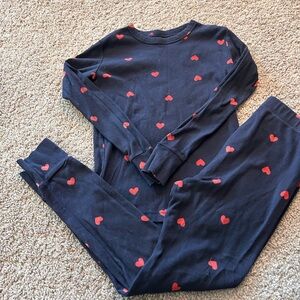 Gap Kid’s Girls Navy Blue with Red Hearts PJ Set

Size 8